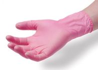 분홍색 투명한 PVC 처분할 수 있는 손 장갑 유액 자유로운 처분할 수 있는 비닐 장갑