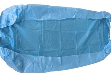 탄력 있는 적합 침대 장을 가진 진료소 처분할 수 있는 외과는 파란 침대 덮개를 드레이프합니다