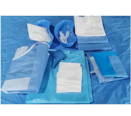수술용 블루 비 직물 일회용 비생성 수술용 포장재