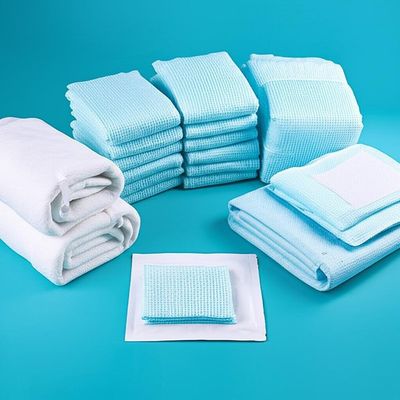 3 년의 유효기간으로 수술실용으로 꿰매기 구멍이 없고 흡수성이 높은 재료가 없는 일회용 수술용 포장재