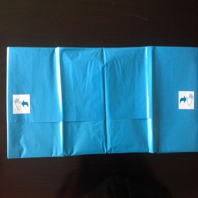 꿰매기 구멍 이 없는 일회용 수술용 봉지, 3 년의 유효 기간, 그리고 불균형 보호 를 위해 중요 구역 에 흡수 물질 을 강화 한 봉지